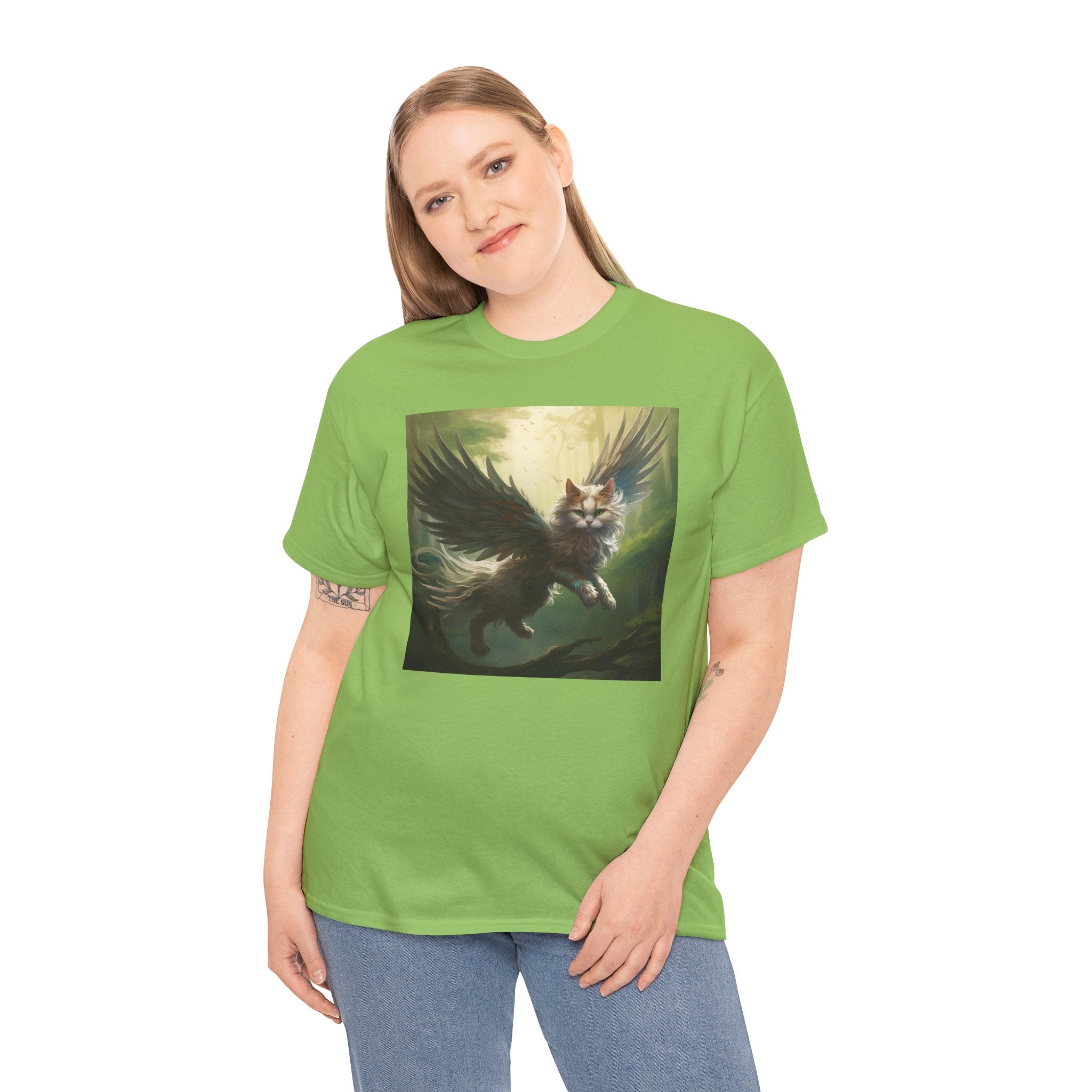 Fantasy Cat Unisex Heavy Cotton Tee