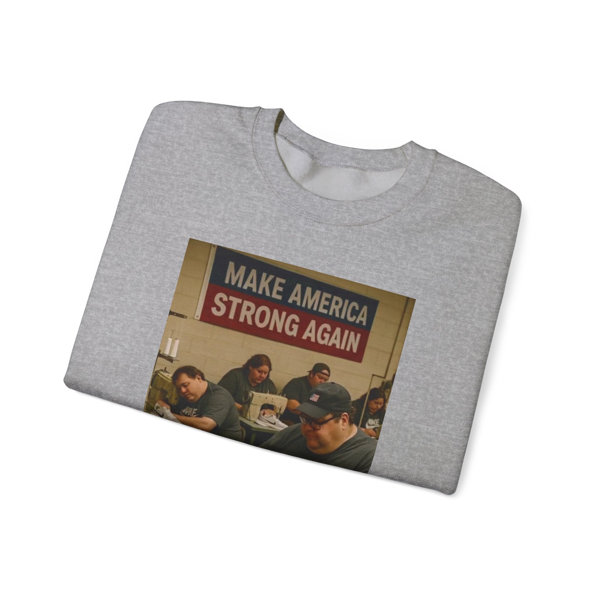 Unisex Heavy Blend Crewneck Sweatshirt - Make America Strong Again