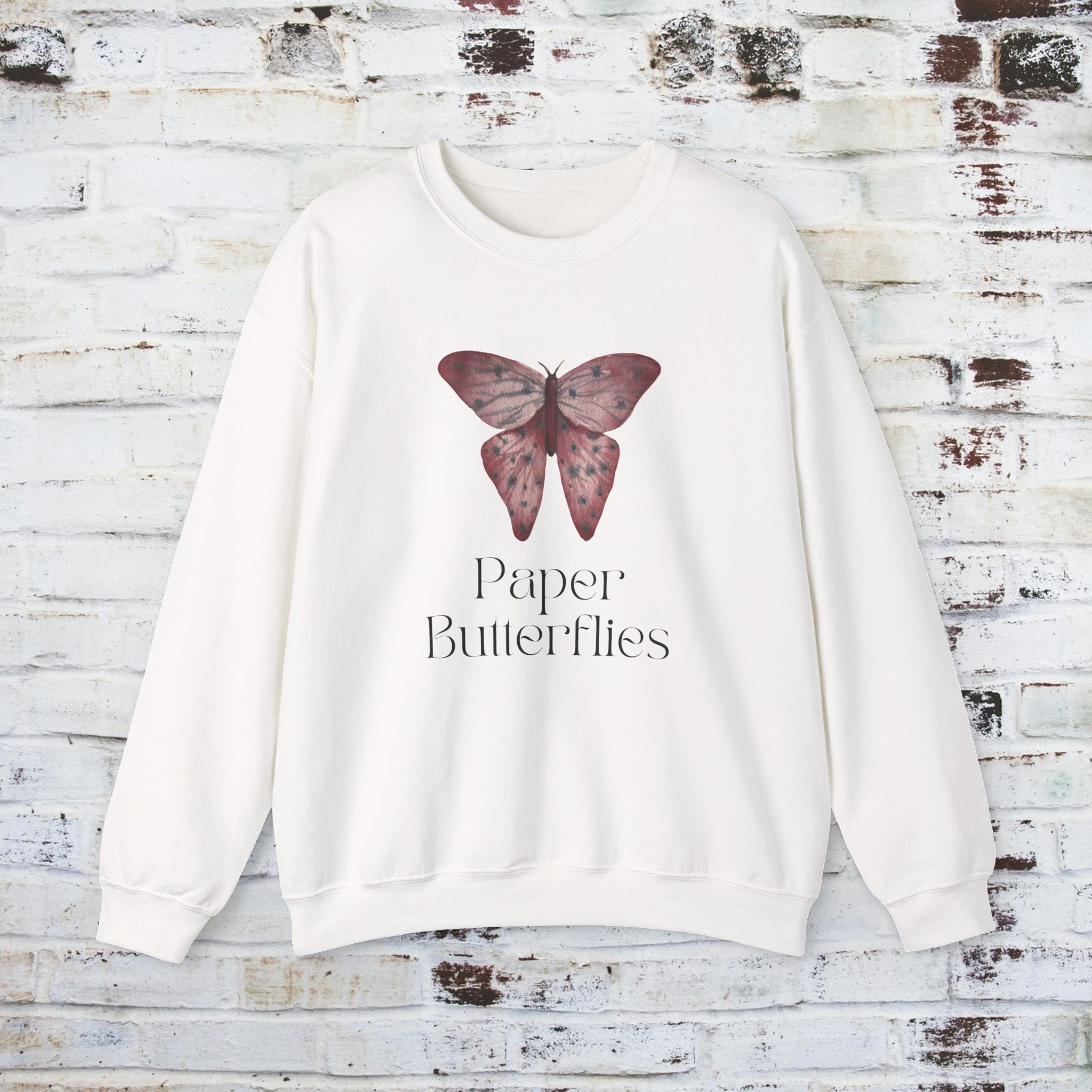 Paper Butterflies Unisex Heavy Blend Crewneck Sweatshirt