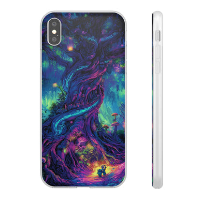 Psychedelic Tree Vibrant Fantasy Flexi Case - Enchanted Forest Design