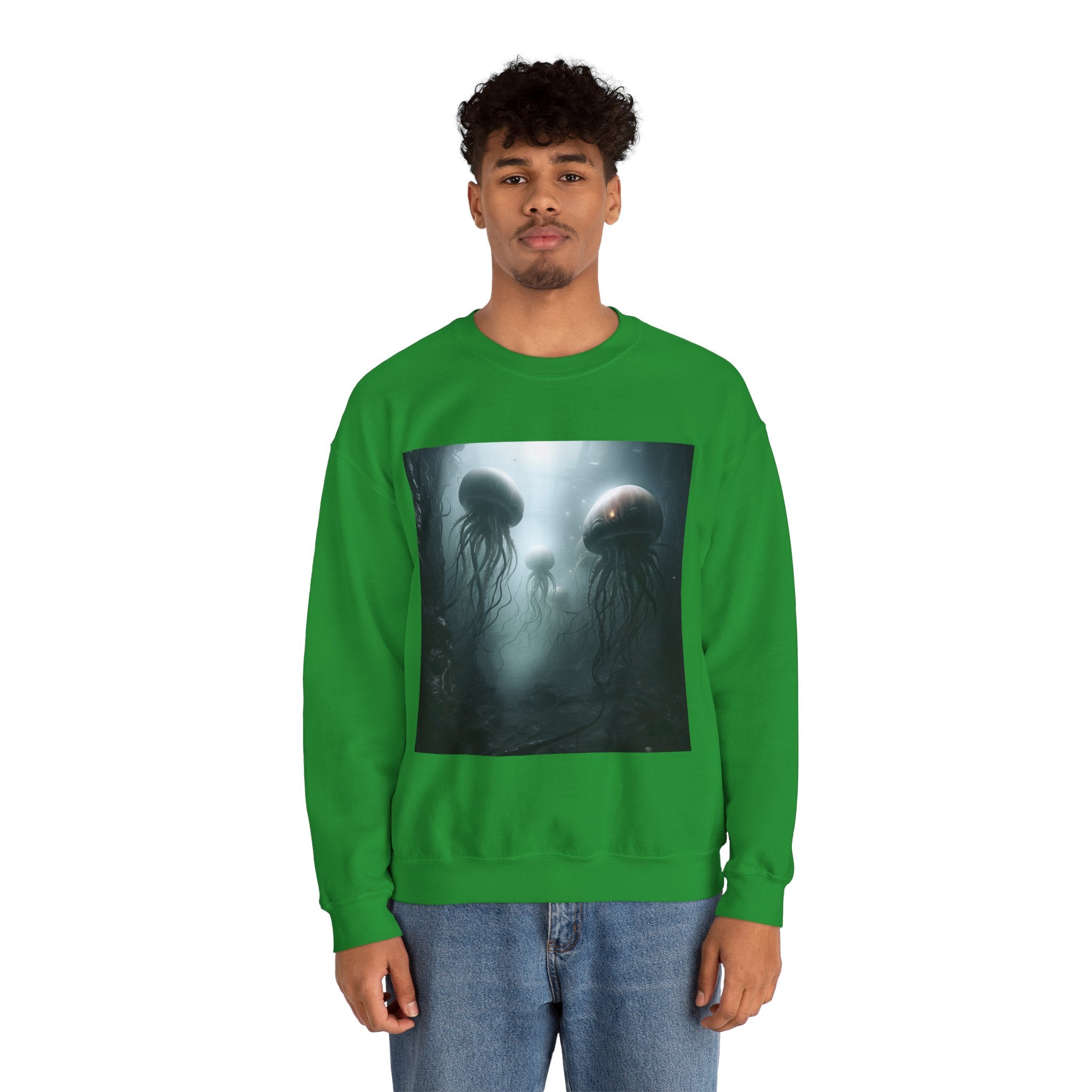 Alien Jellyfish Unisex Heavy Blend Crewneck Sweatshirt