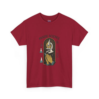 Praise Science Unisex Heavy Cotton Tee - Science Lover's T-Shirt for Educators and Students