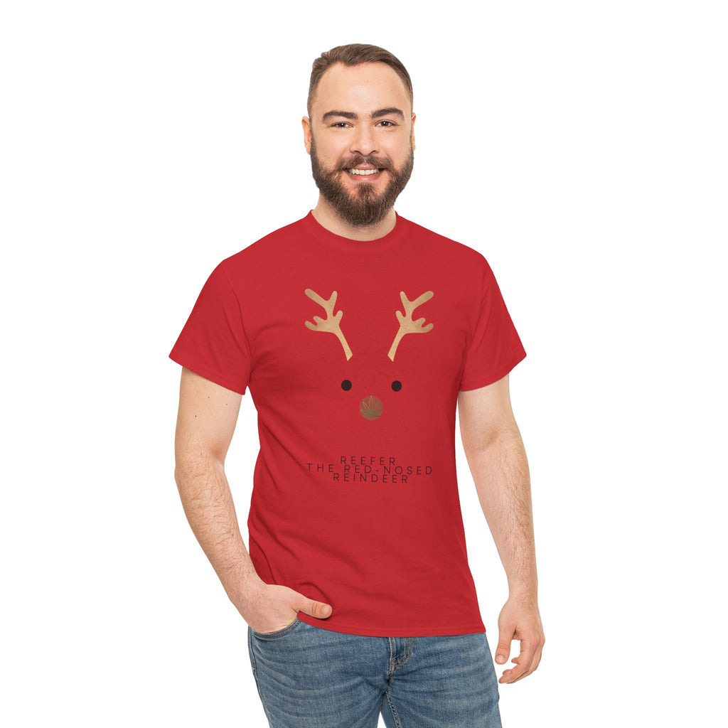 Reindeer Unisex Heavy Cotton Tee