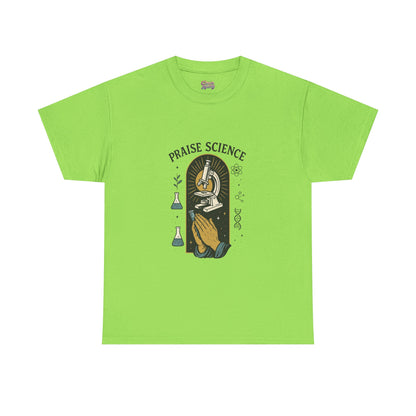 Praise Science Unisex Heavy Cotton Tee - Science Lover's T-Shirt for Educators and Students