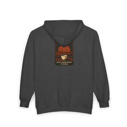 Sake on Mars Zip Hoodie — "I Hear the Sake on Mars Is Only Good When It Rains"