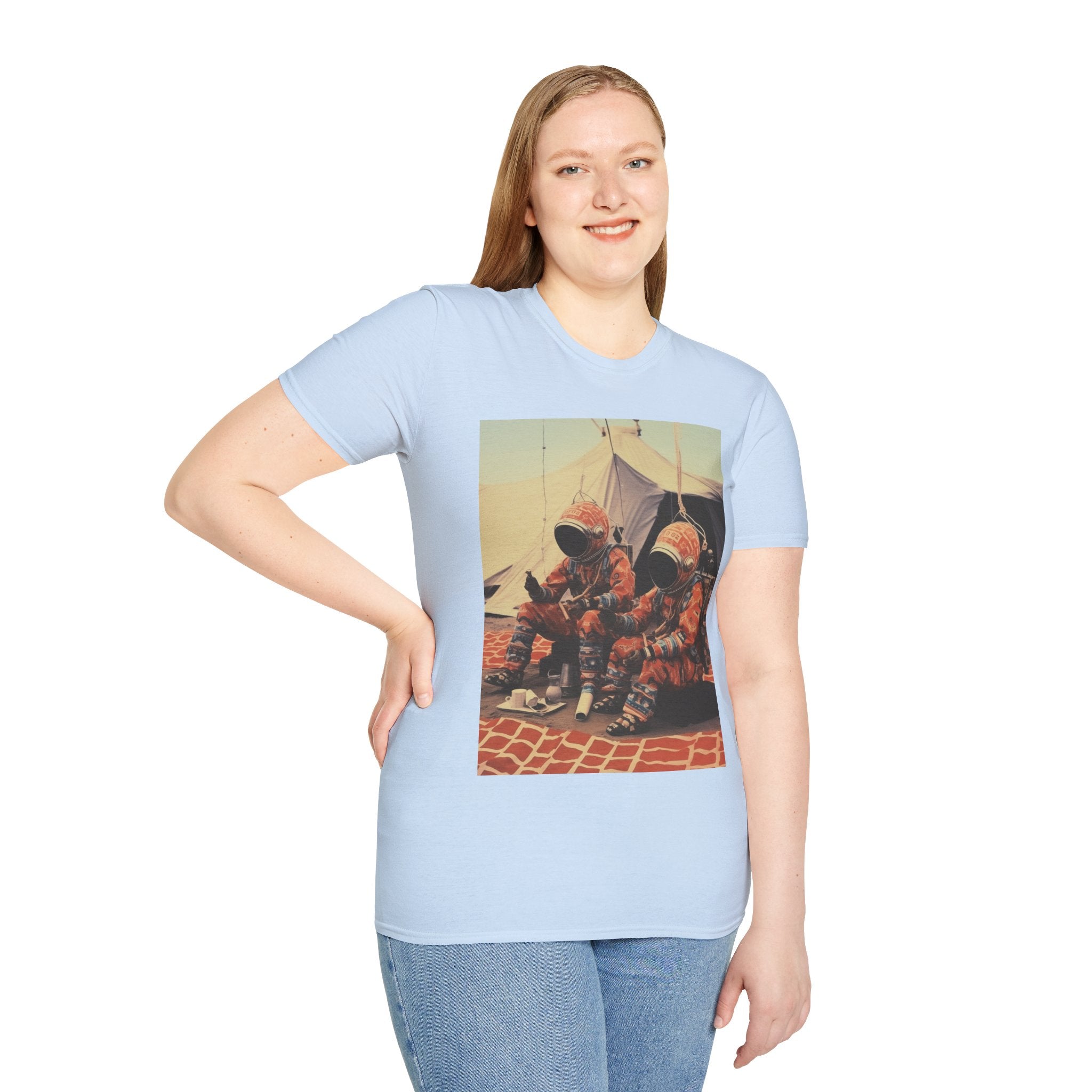 Martian African Print Unisex Softstyle T-Shirt