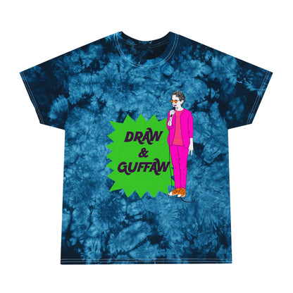 Draw and Guffaw Tie-Dye Tee, Crystal
