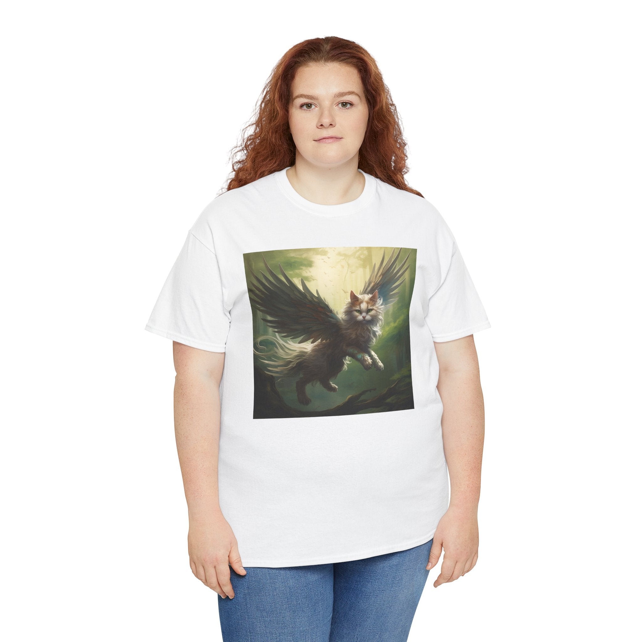 Fantasy Cat Unisex Heavy Cotton Tee