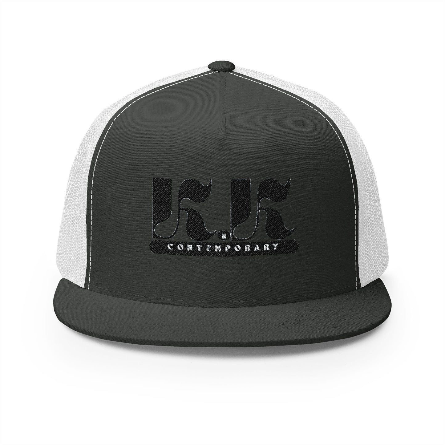 KnK Contemporary Stylish Embroidered 5 Panel Trucker Cap