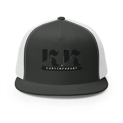 KnK Contemporary Stylish Embroidered 5 Panel Trucker Cap