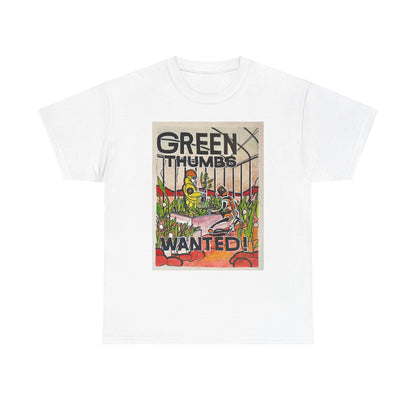 Martian Green Thumbs Unisex Heavy Cotton Tee