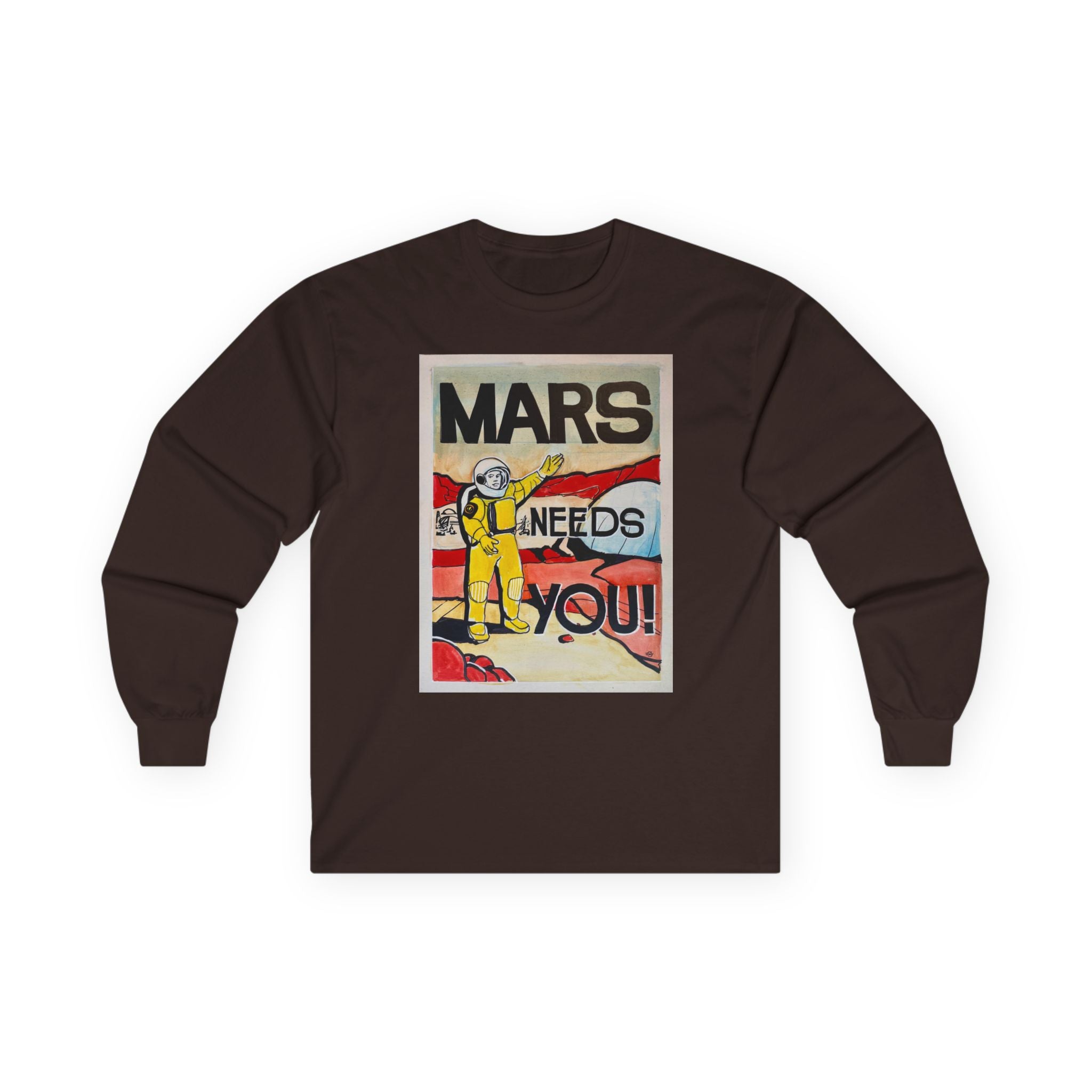 Mars Needs You Unisex Ultra Cotton Long Sleeve Tee