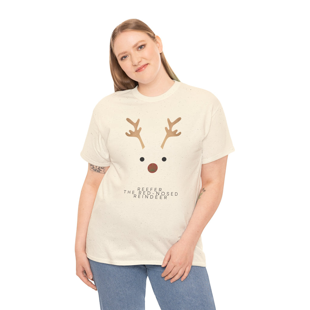 Reindeer Unisex Heavy Cotton Tee