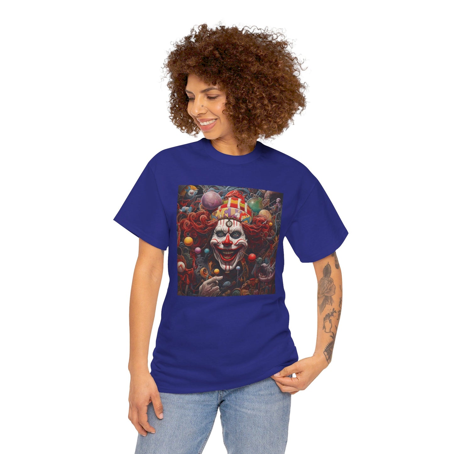 Clown Mutiny Face Unisex Heavy Cotton Tee