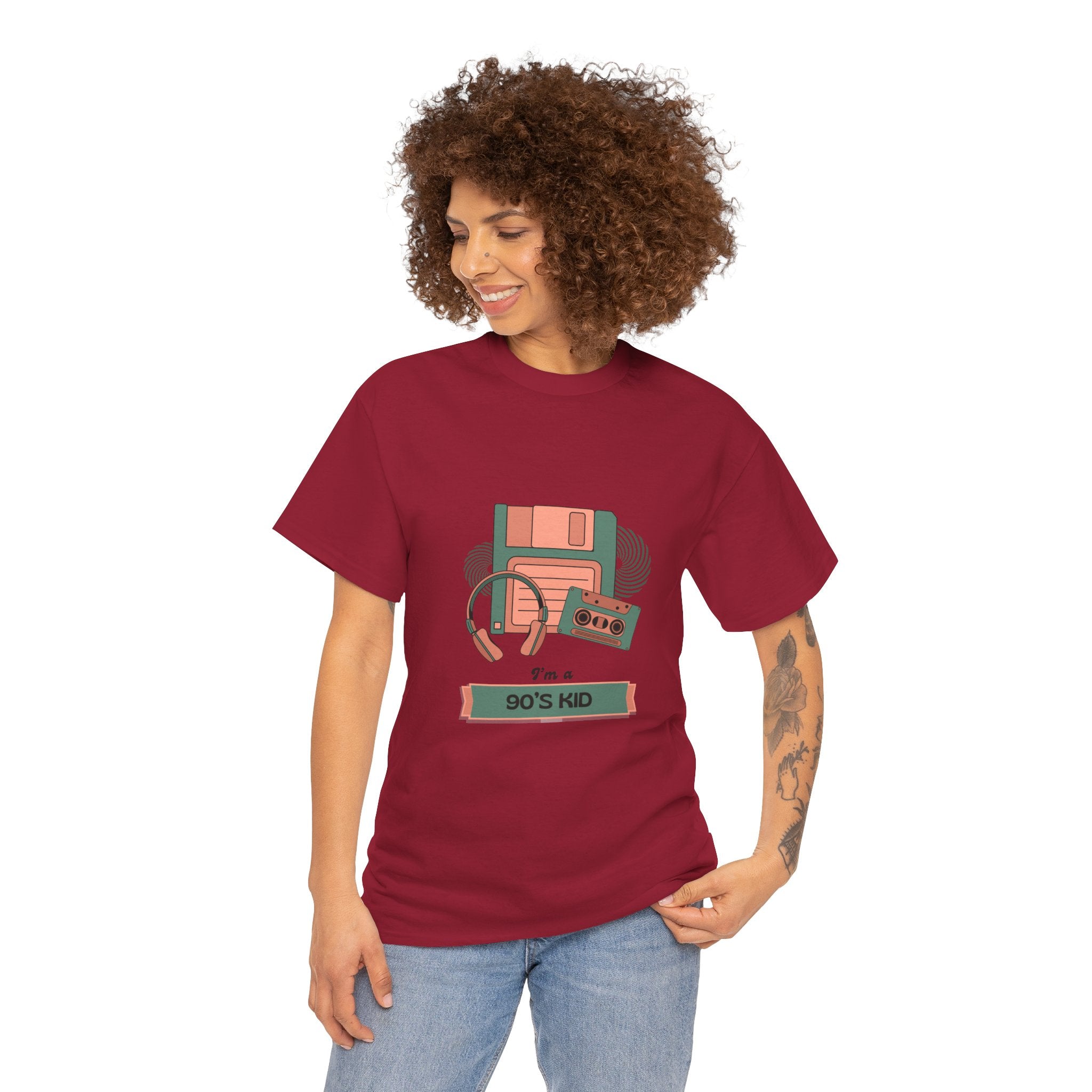 90s Kid Unisex Heavy Cotton Tee