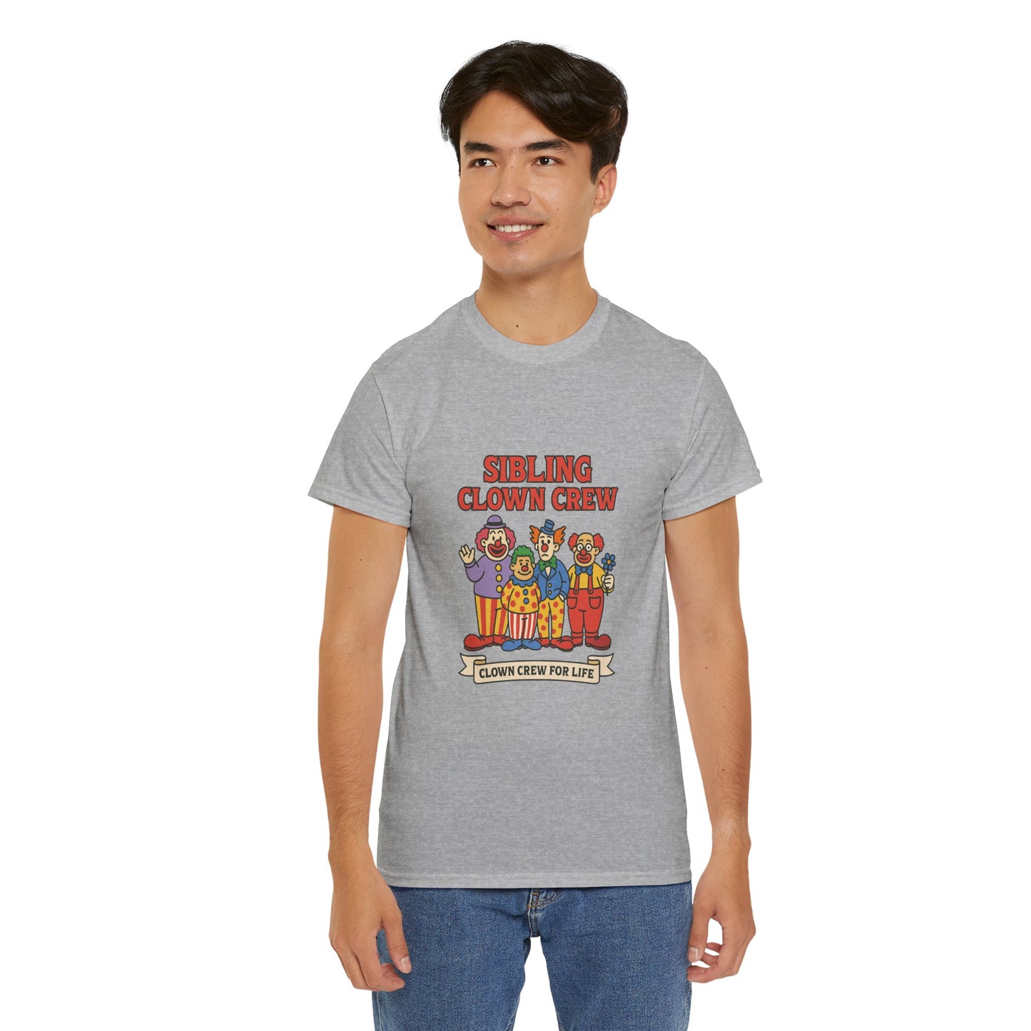Clown Siblings Unisex Heavy Cotton Tee
