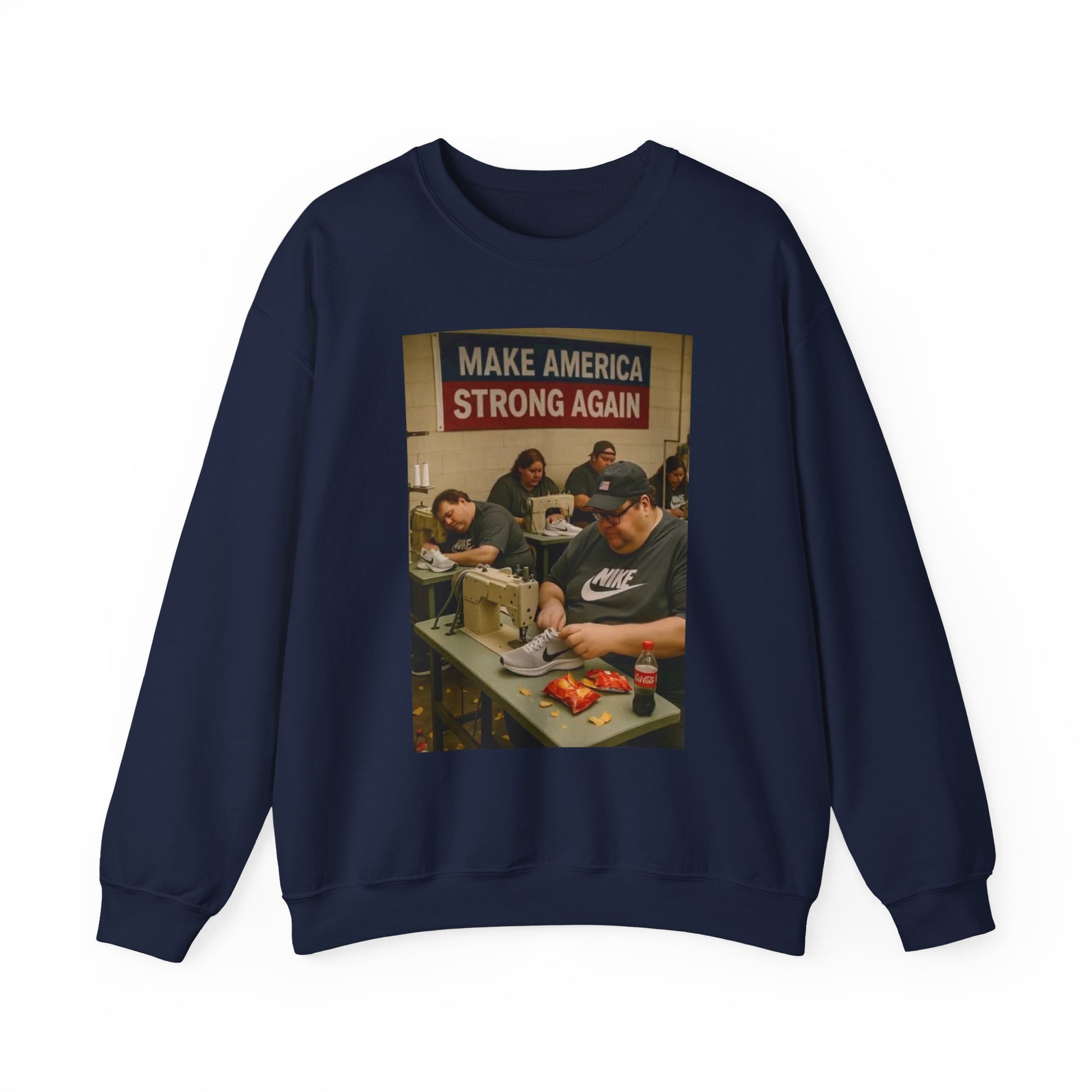 Unisex Heavy Blend Crewneck Sweatshirt - Make America Strong Again