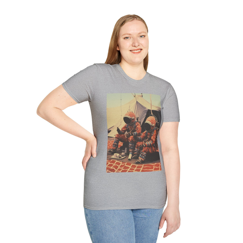 Martian African Print Unisex Softstyle T-Shirt