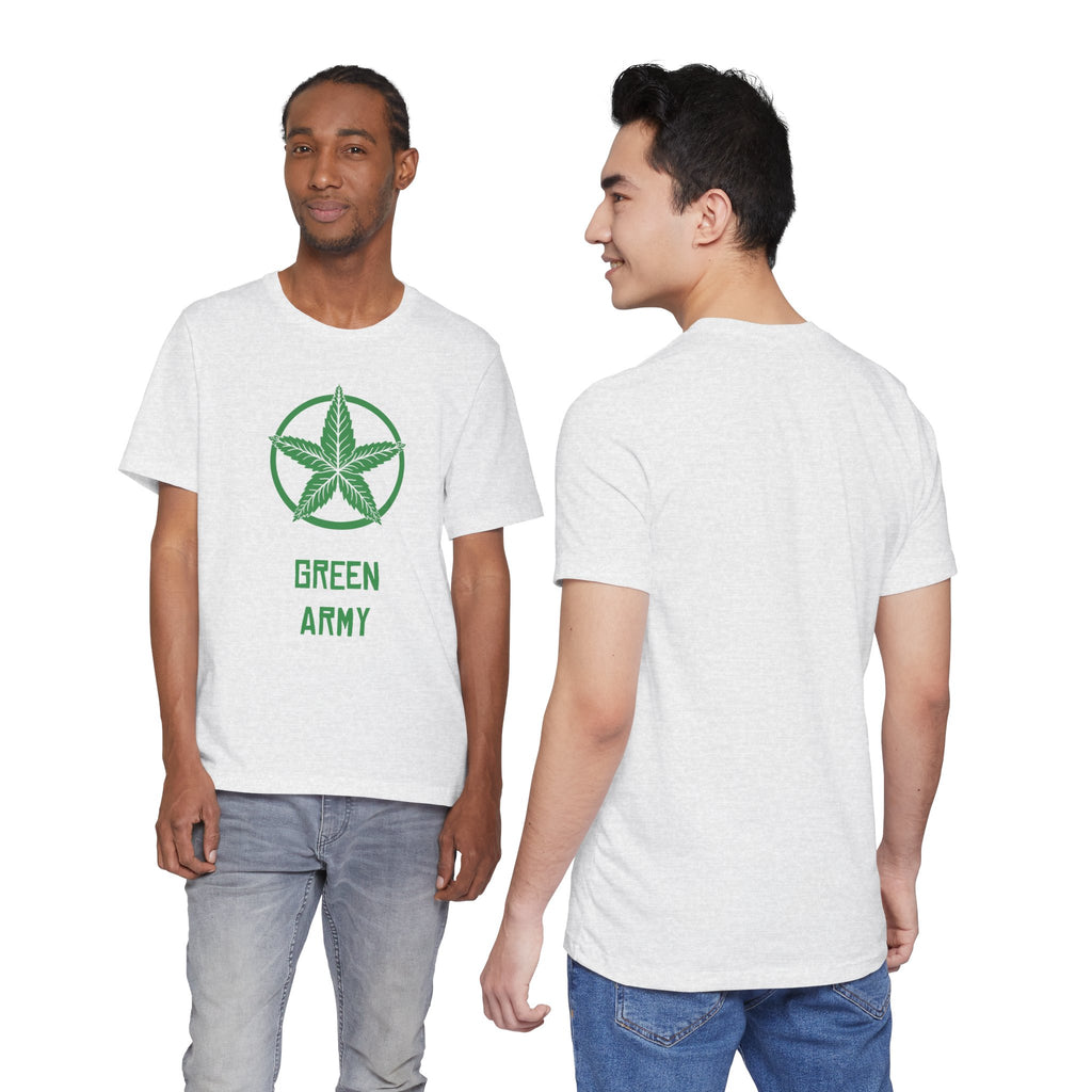 Green Army Star Unisex Jersey Short Sleeve Tee