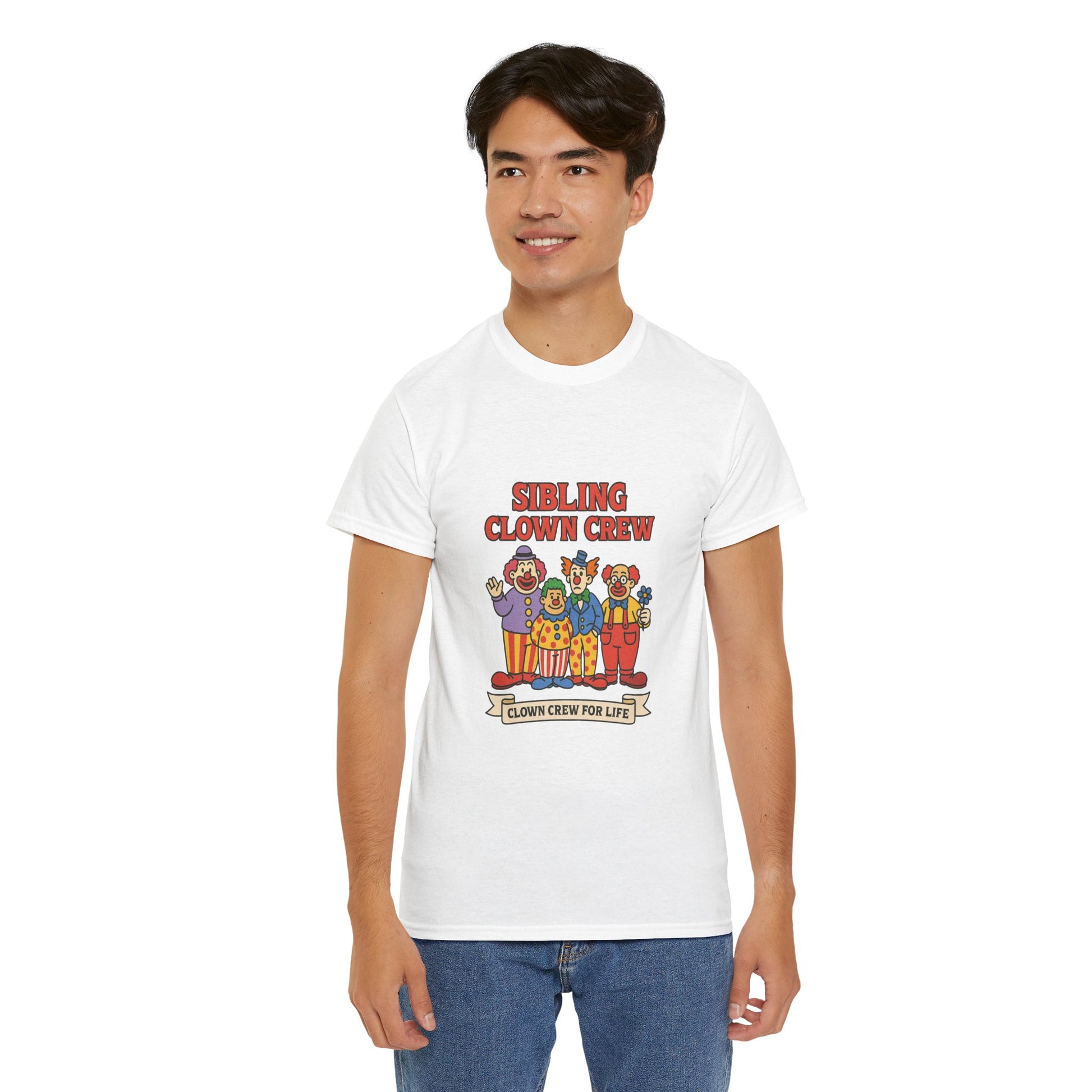 Clown Siblings Unisex Heavy Cotton Tee