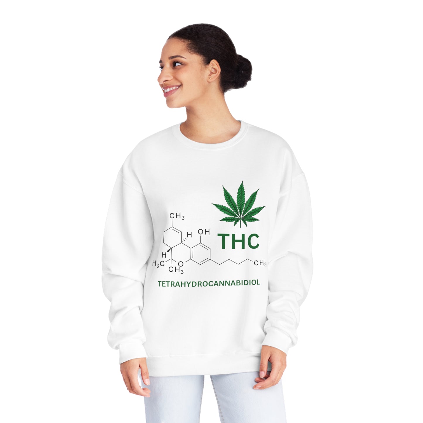 THC Molecule Unisex NuBlend Crewneck Sweatshirt