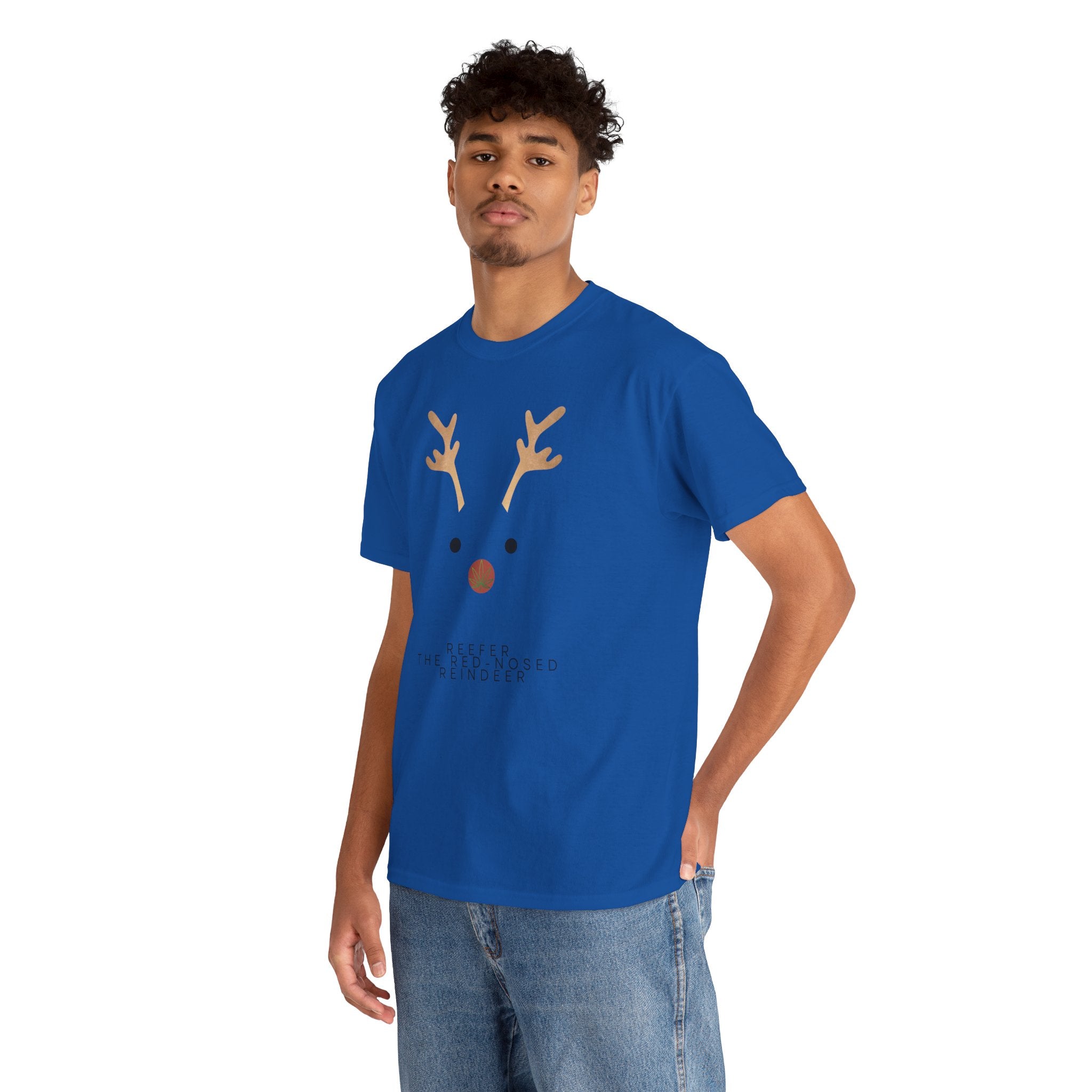 Reindeer Unisex Heavy Cotton Tee