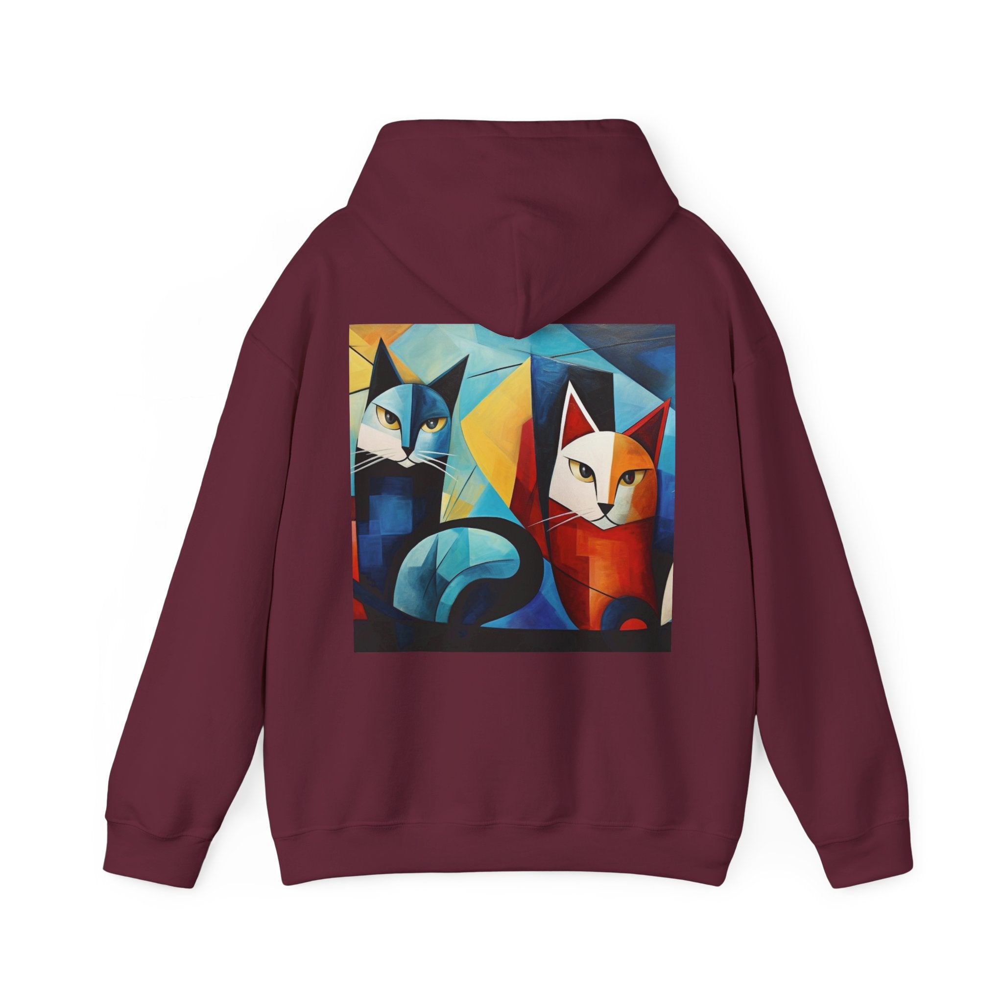 MeowMeow Back Unisex Heavy Blend Hooded Sweatshirt