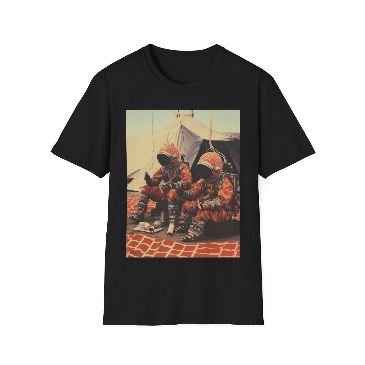 Martian African Print Unisex Softstyle T-Shirt