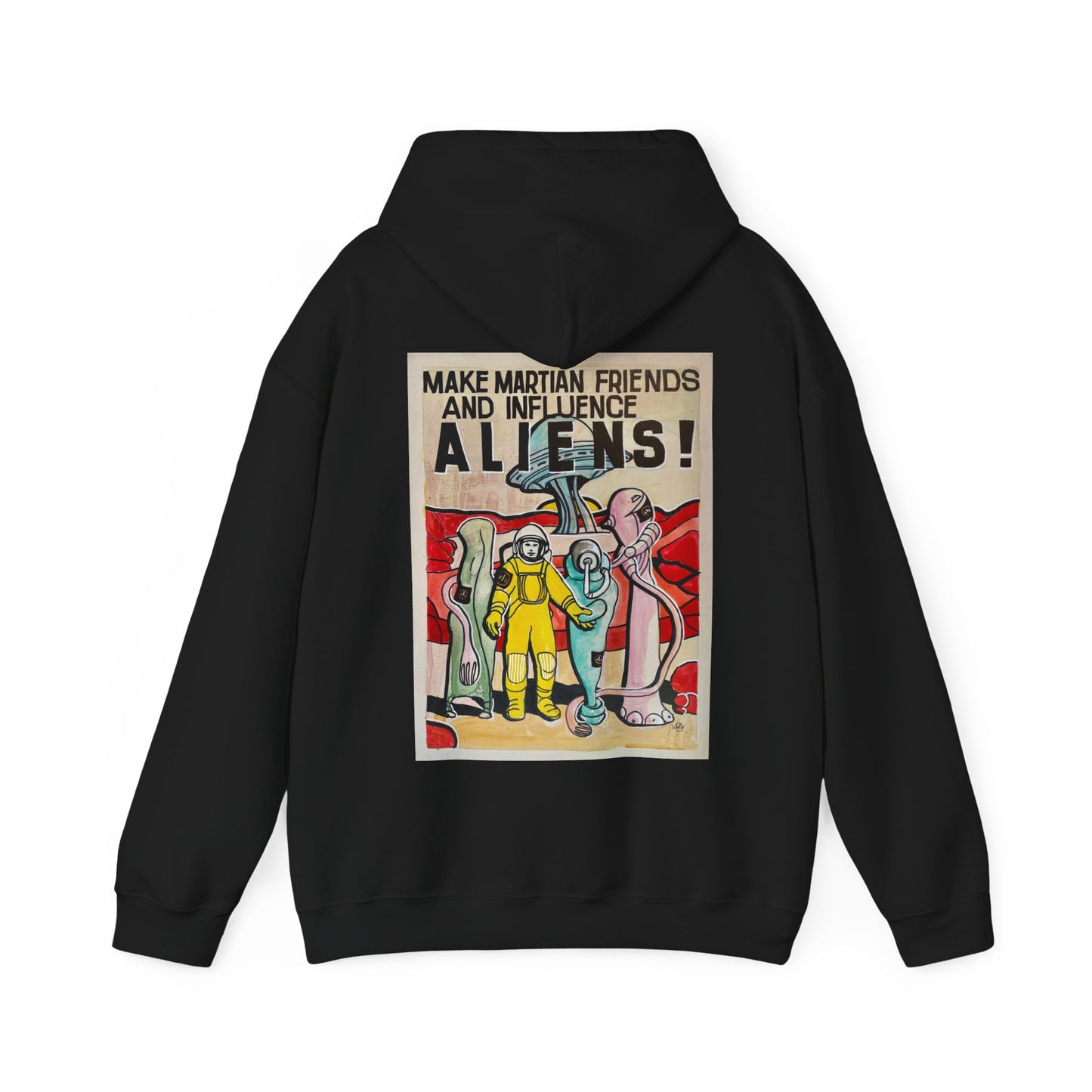 Mars Aliens Unisex Heavy Blend Hooded Sweatshirt