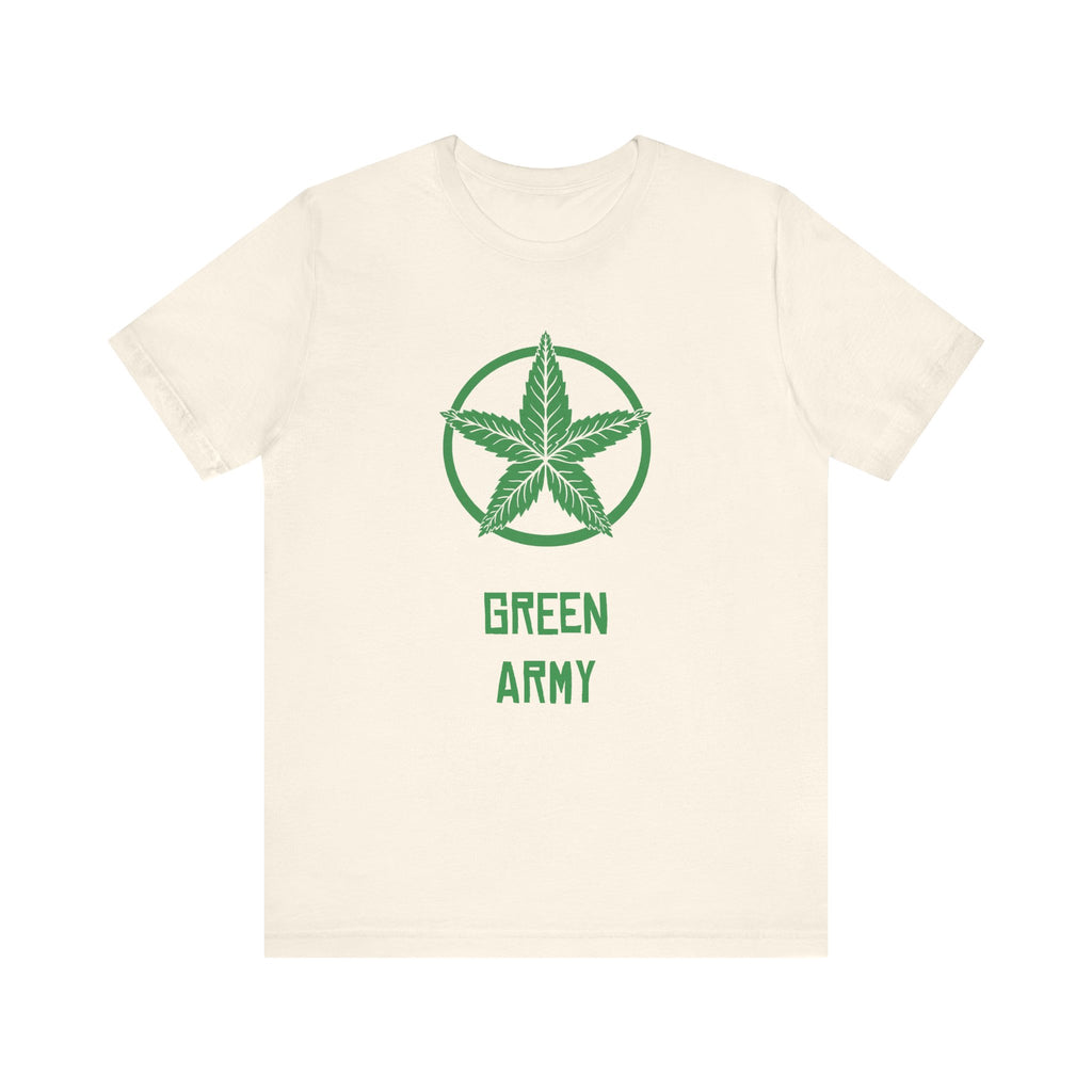 Green Army Star Unisex Jersey Short Sleeve Tee