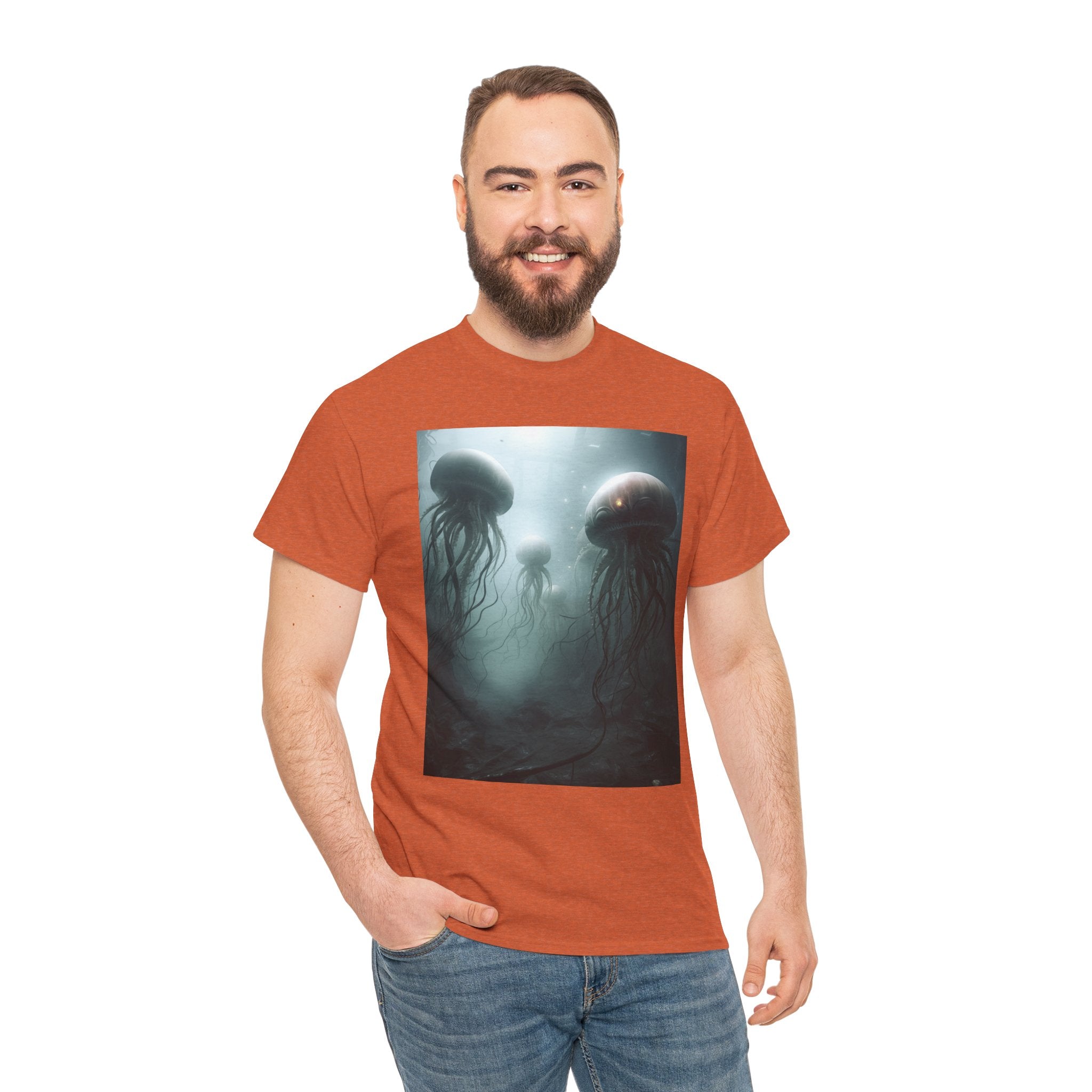 Alien Jellyfish Unisex Heavy Cotton Tee