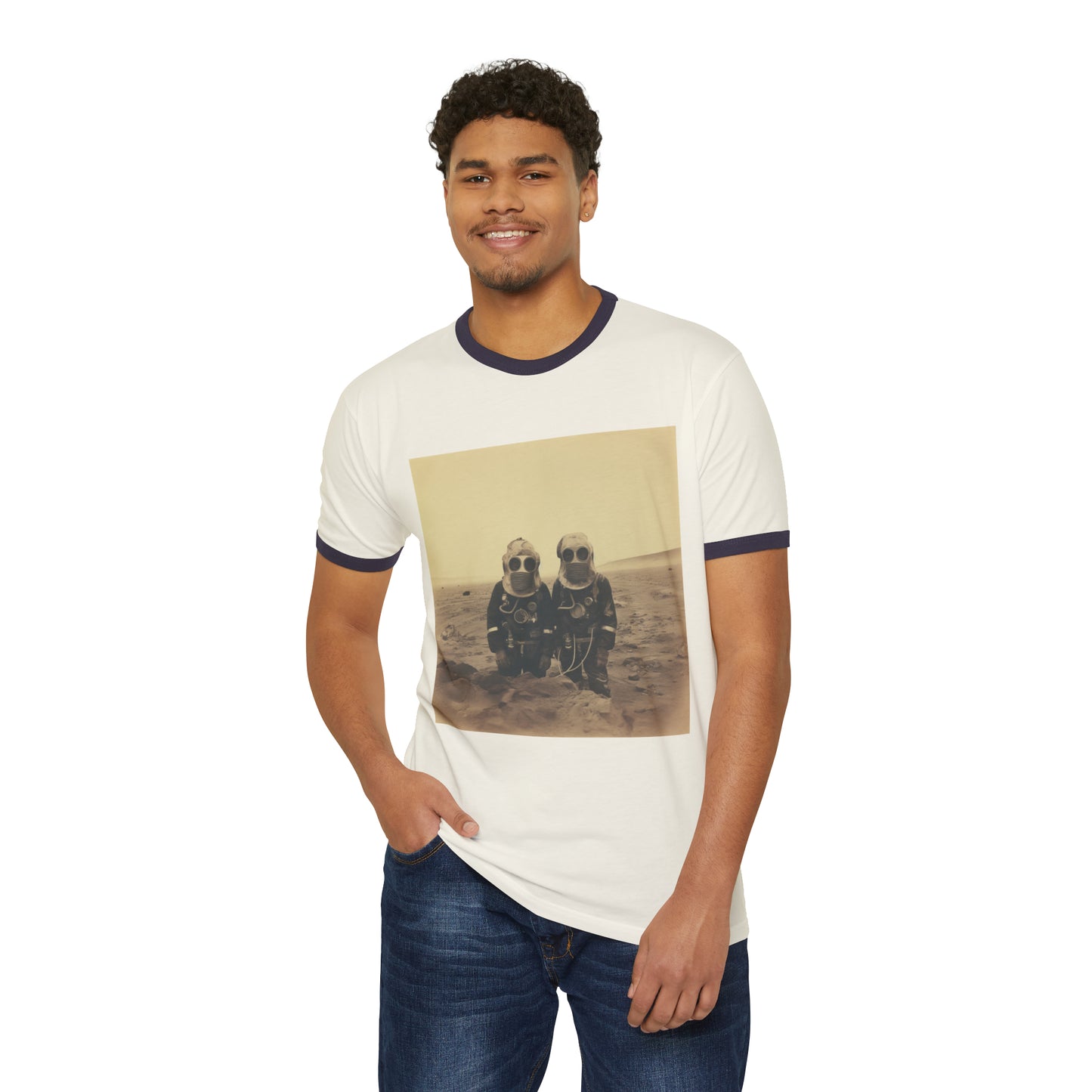 Mars Martians Unisex Cotton Ringer T-Shirt