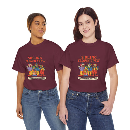 Clown Siblings Unisex Heavy Cotton Tee