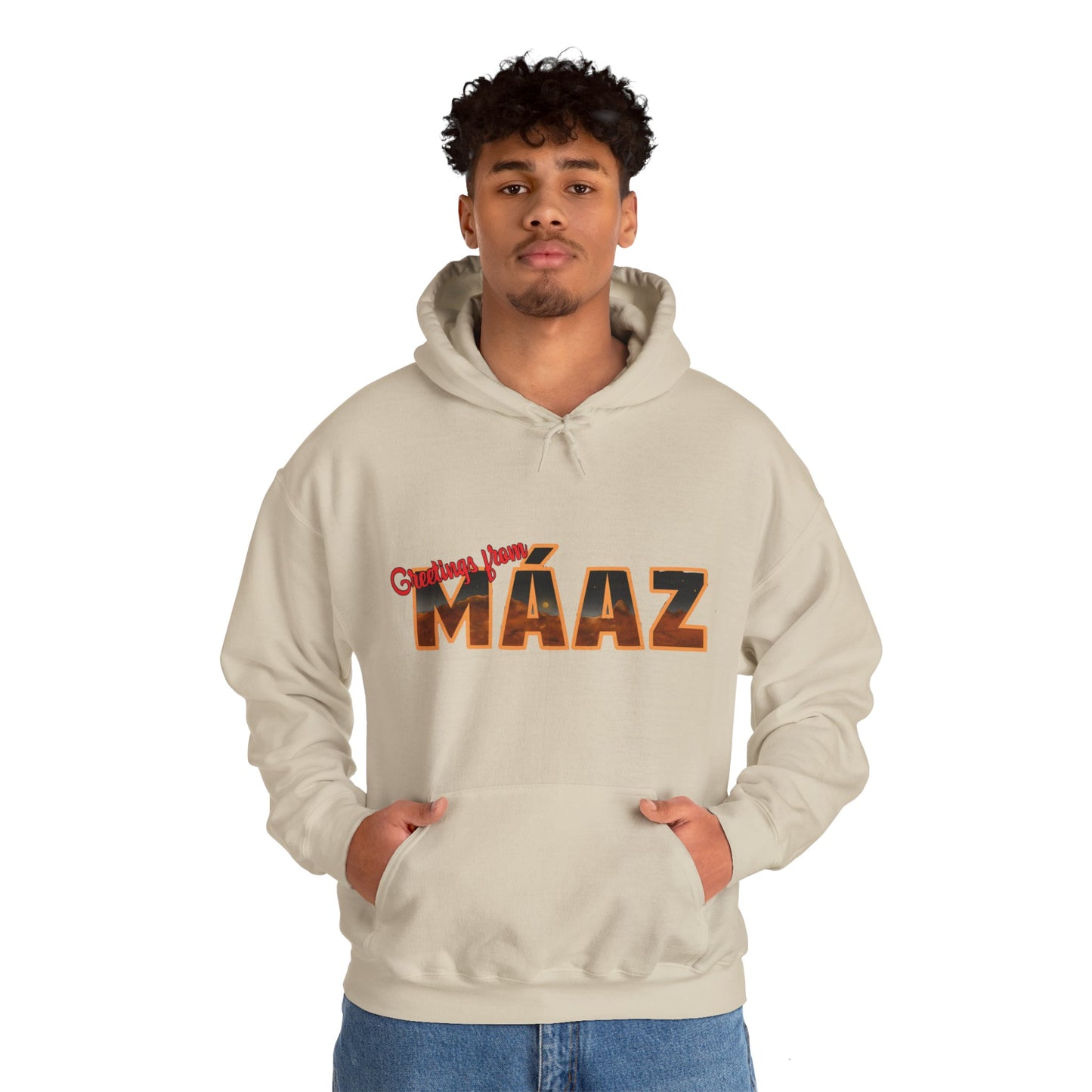 Greetings from Máaz Martians Unisex Heavy Blend Hooded Sweatshirt