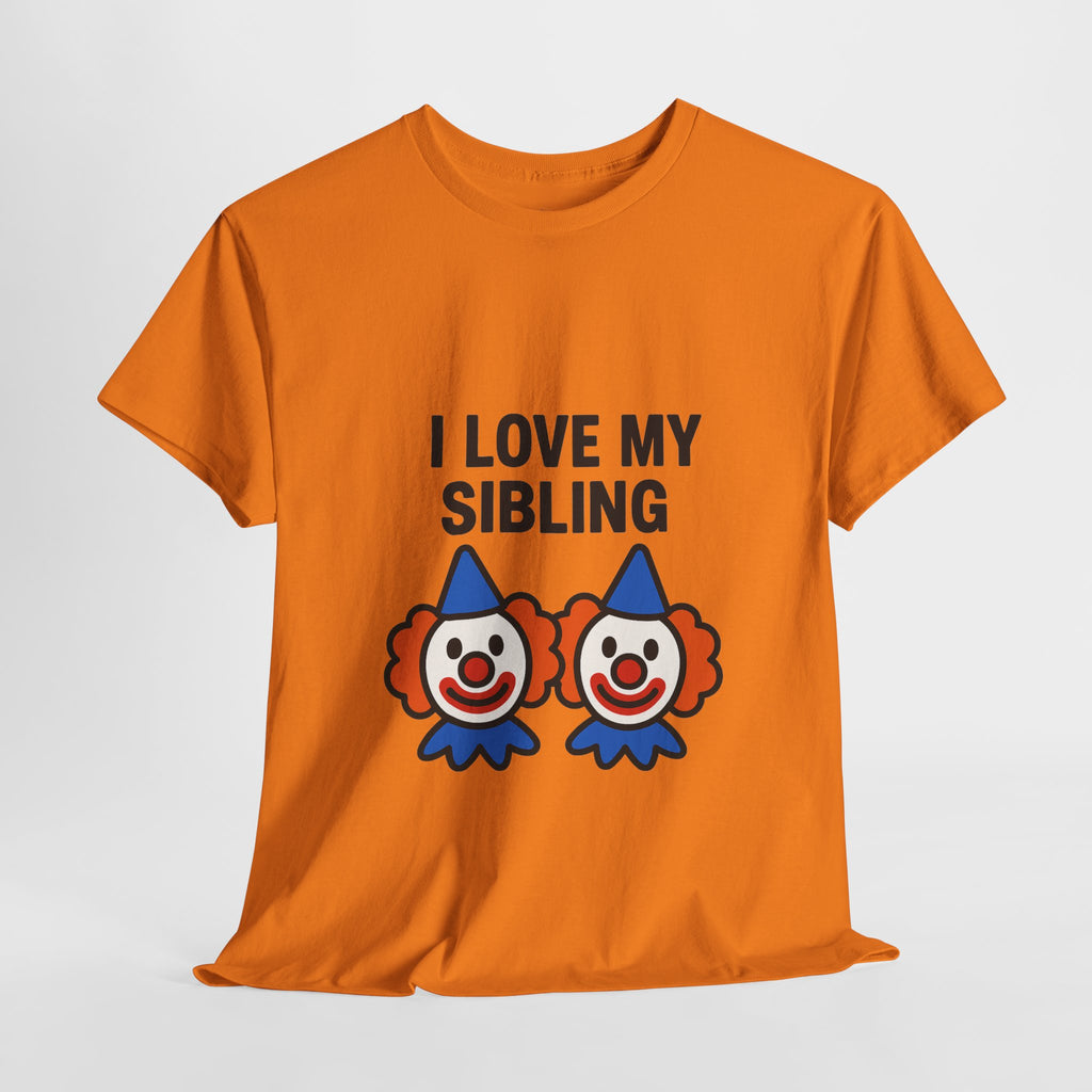 Funny Clown Sibling Love Unisex Cotton Tee