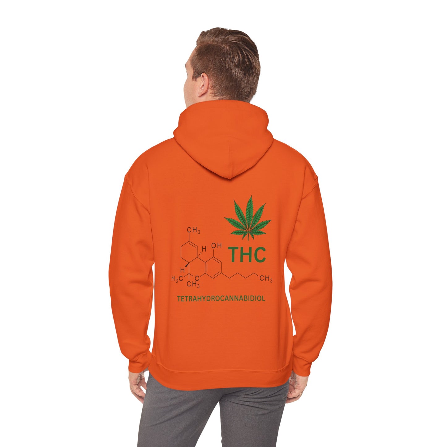 THC Molecule Unisex Heavy Blend Hooded Sweatshirt