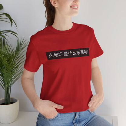 What? What? Unisex Jersey Short Sleeve Tee