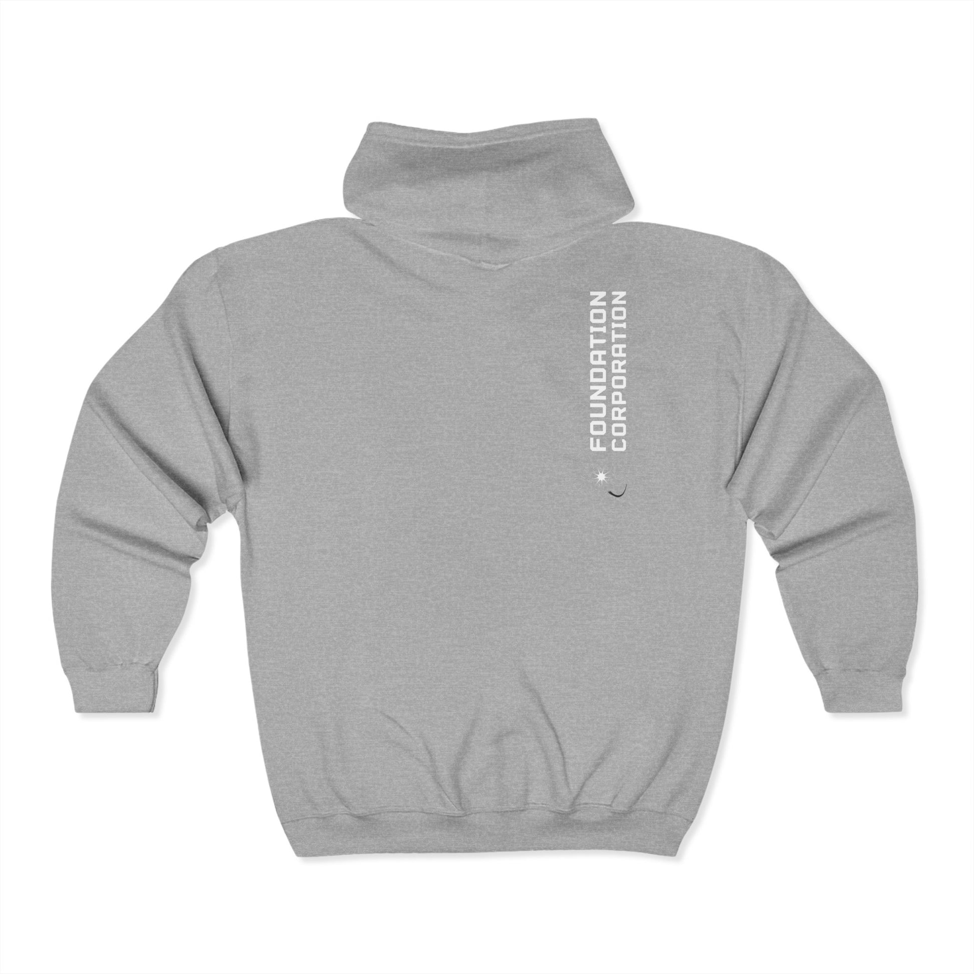 Plain Unisex Heavy Blend Full Zip Hooded Sweatshirt