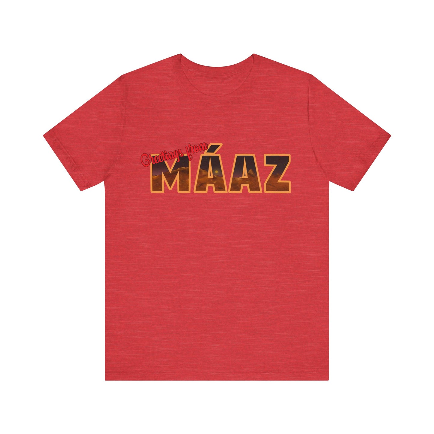 Greetings from Máaz Unisex Jersey Short Sleeve Tee
