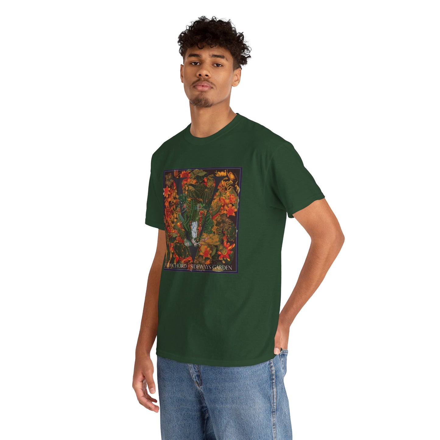 Official Vellochord Sideways Garden Unisex Heavy Cotton Tee