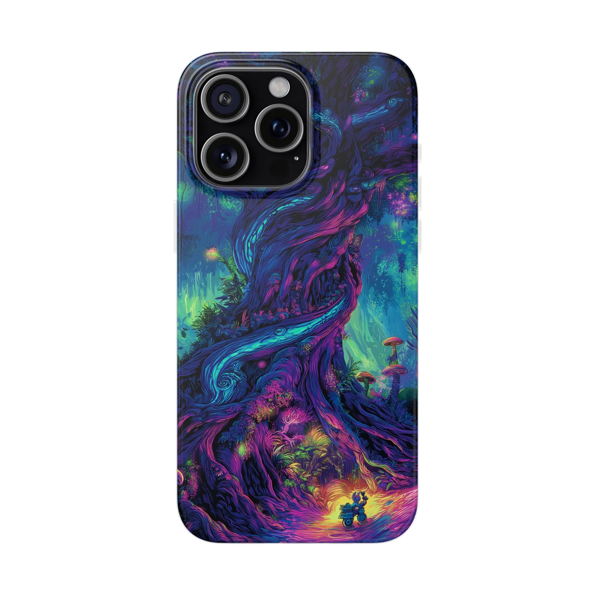 Psychedelic Tree Vibrant Fantasy Flexi Case - Enchanted Forest Design
