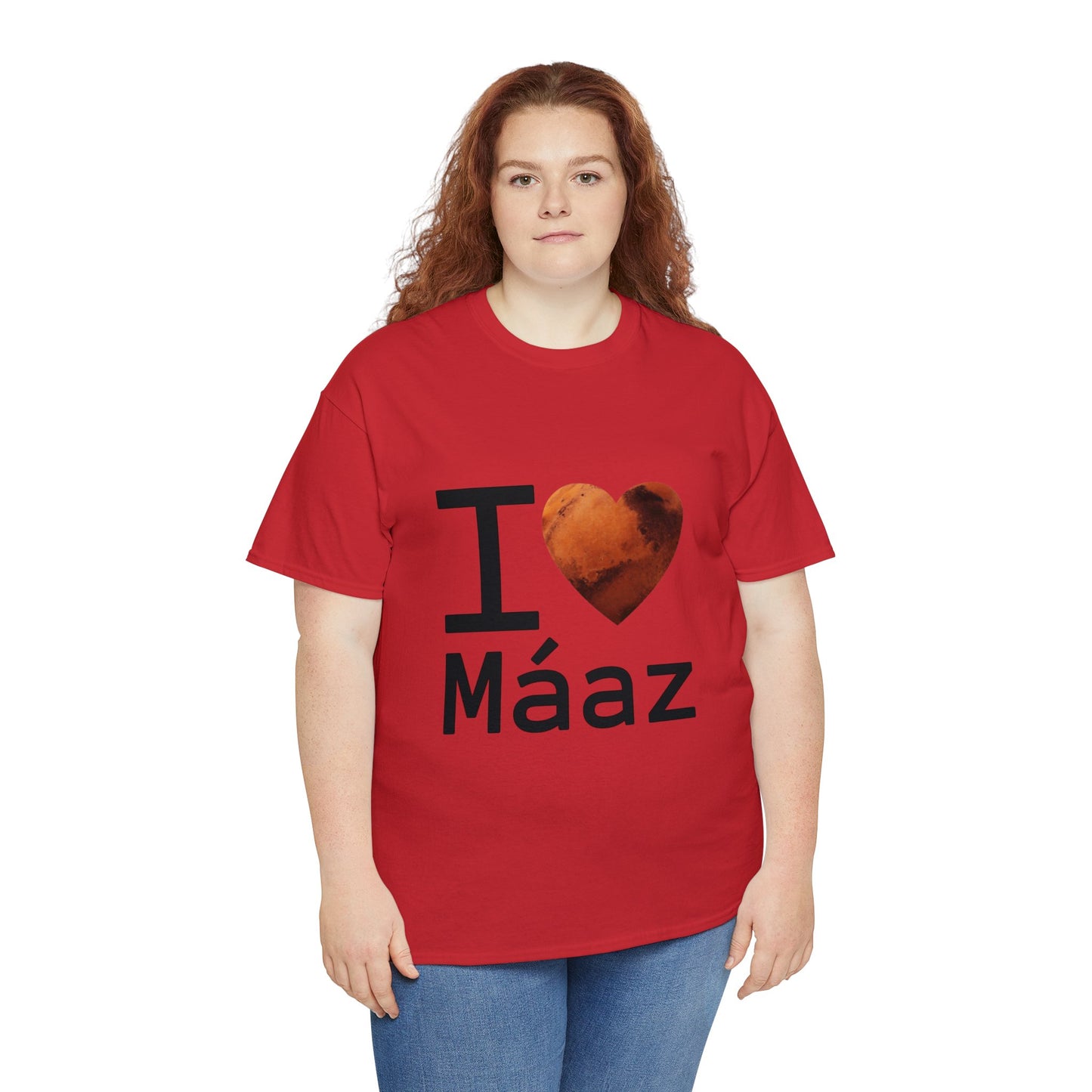 I Love Mars Unisex Heavy Cotton Tee